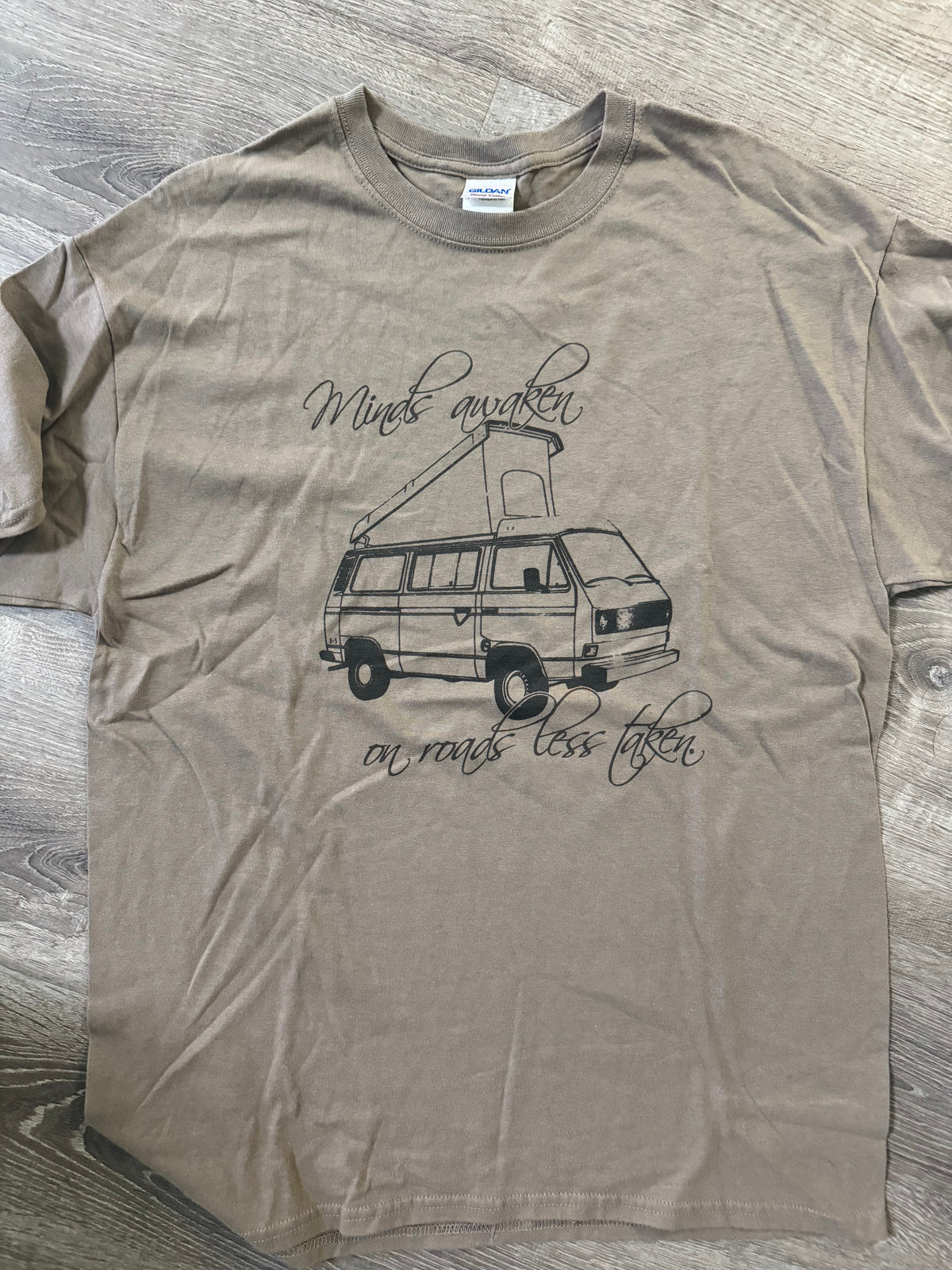 Short Sleeve Minds Awaken Camper  Shirt